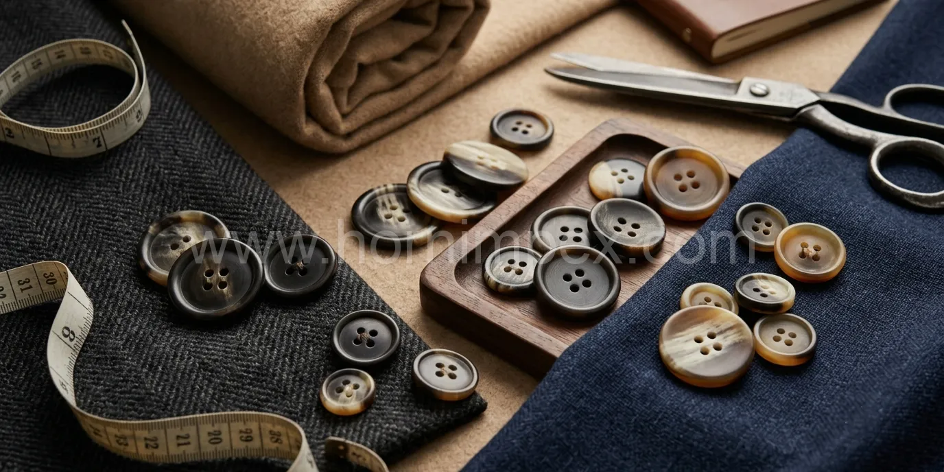 How to choose premium natural buffalo horn buttons for luxury garments