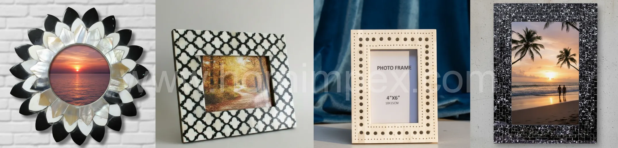 Handmade Horn & Bone Photo Frames for Export