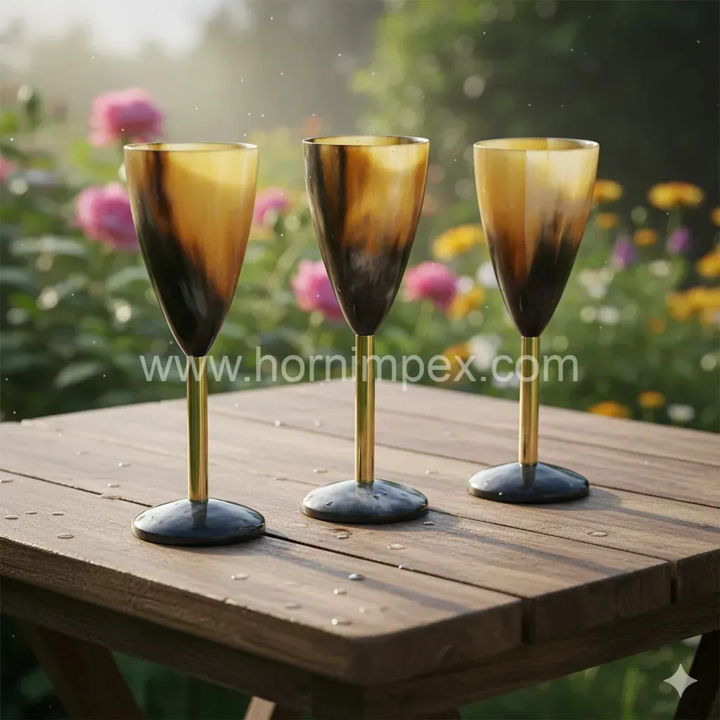 Premium Buffalo Horn Mugs & Glasses for Wholesale & Export