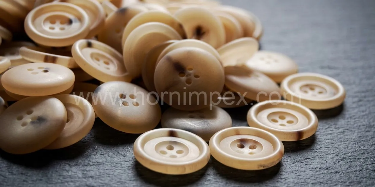Premium Handmade Buffalo Horn Buttons Exported from India to USA
