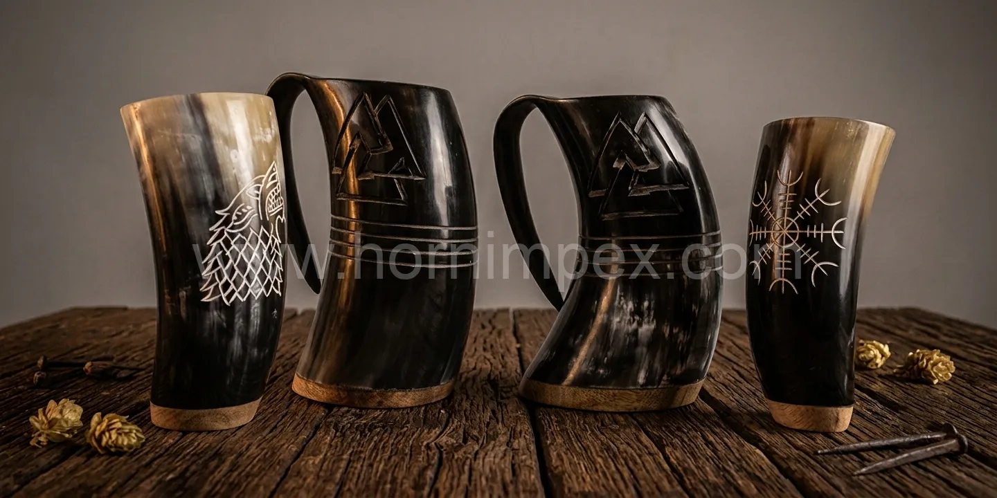 Handmade Buffalo Horn Drinkware Manufacturer India Exporting to USA