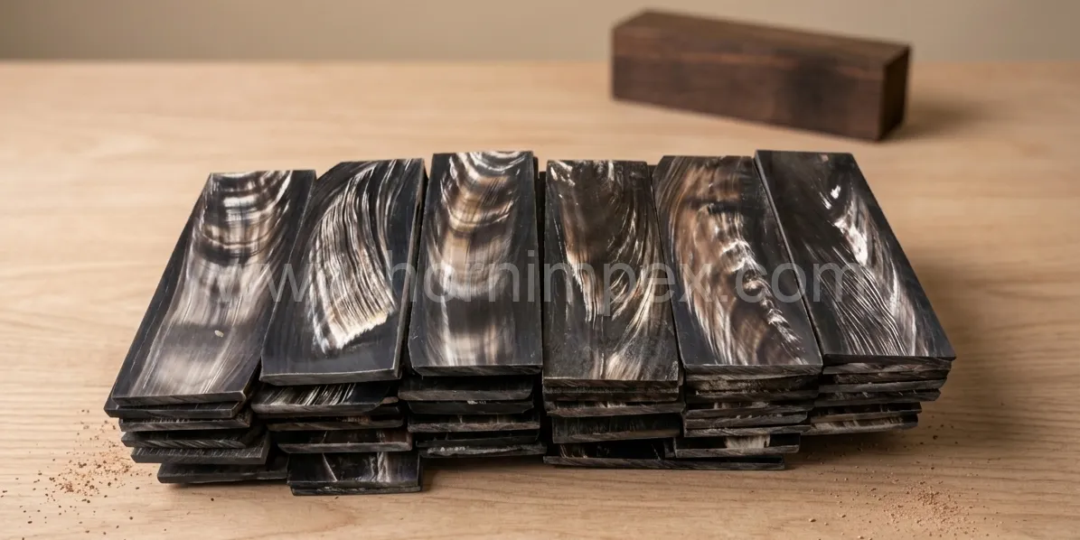Premium Natural Buffalo Horn Scales Raw Material Manufacturer India
