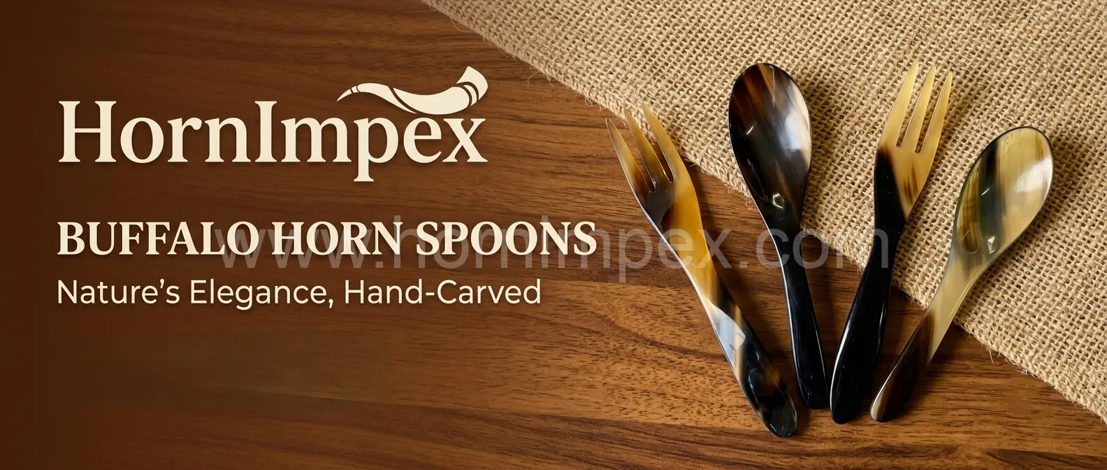 Natural Buffalo Horn Spoon Manufacturer