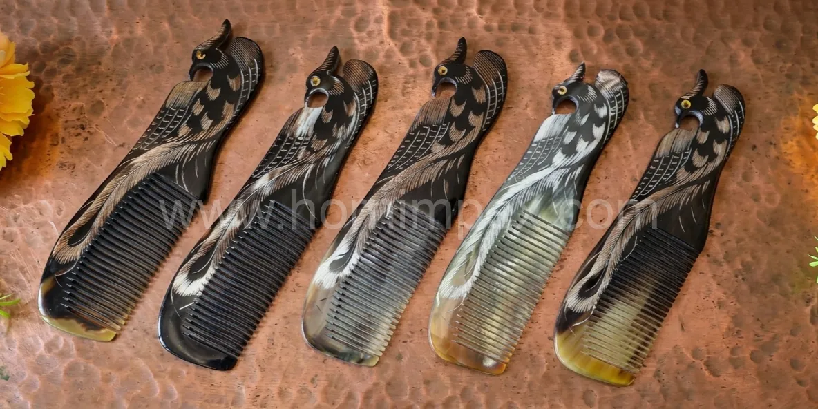 Premium Handmade Buffalo Horn Combs Manufacturer & Wholesale Supplier for USA