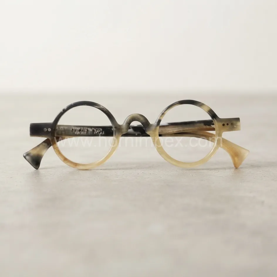 Handcrafted Buffalo Horn Round Eyeglass Frames for Wholesale - Eyewear Frames - image 1