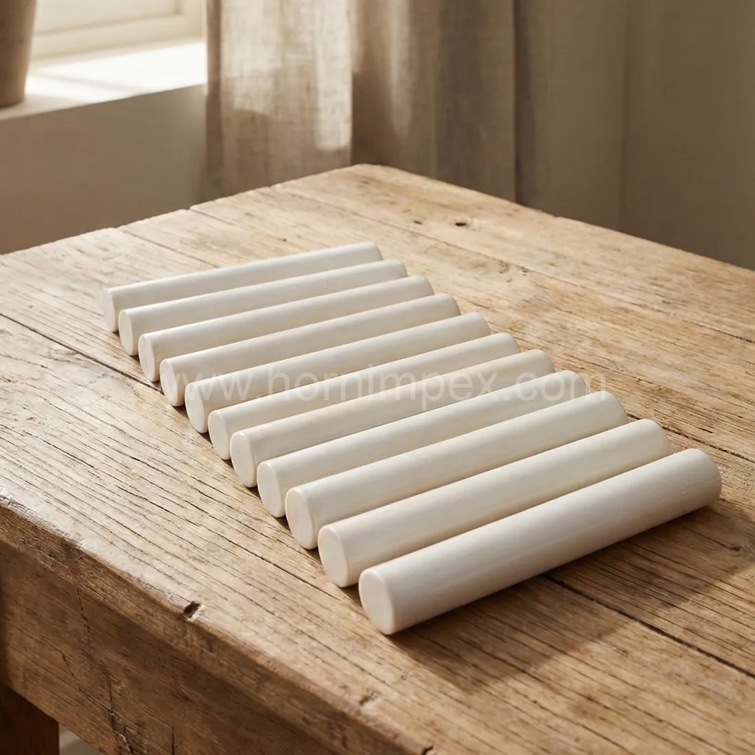 Polished Buffalo Bone Rolls for Knife Handles & Craft Blanks - Buffalo Bone Rolls - image 2
