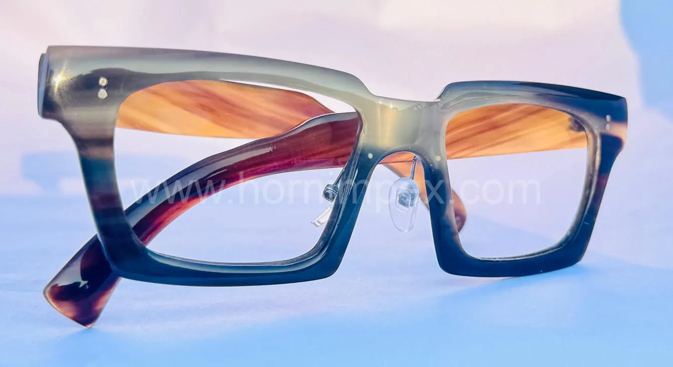 Premium Buffalo Horn Square Optical Eyeglass Frames Wholesale - Eyewear Frames - image 1