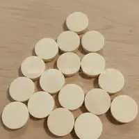 Buffalo Bone Disk Button Blanks – Handmade Export Quality - Front View