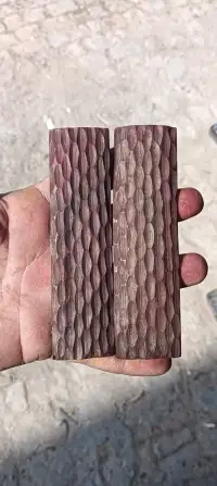 Buffalo Bone Knife Handle Scales – Natural & Durable – Bulk Supply & Export from India - Front View