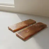 Buffalo Horn Knife Scales – Handmade Polished Handle Blanks from India - Front View