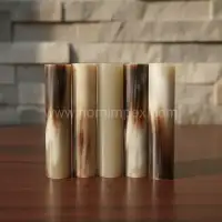 Buffalo Horn Rolls & Rods – Natural Horn Raw Material - Front View