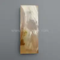 Buffalo Horn Scale – Natural Amber Brown | Polished Knife Handle Material - Front View