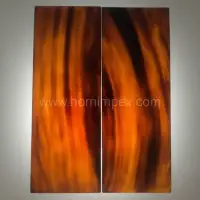 Buffalo Horn Sheet – Natural Amber Polished Plate Exporter from India - Front View