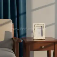 Handcrafted Bone Inlay Photo Frame with Horn Dots - Second View