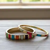 Handmade Buffalo Bone Bangles for Wholesale & Export - Front View