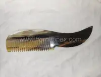 Handmade Buffalo Horn Beard & Hair Comb – Export Quality - Second View
