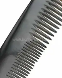 Dark Horn & Bone Comb – Handmade Dual Tooth Hair Comb – Anti-Static Finish | HornImpex - Second View
