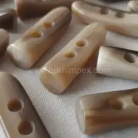 Polished Natural Horn Toggle Buttons – Handmade & Export Quality - Second View