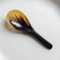 Buffalo Horn Spoon – Handmade & Eco-Friendly | Wholesale Exporter - Front View