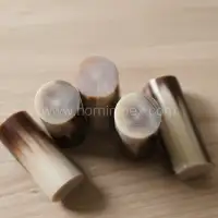 Buffalo Horn Rolls – Natural Polished Brown & Ivory Shades - Second View
