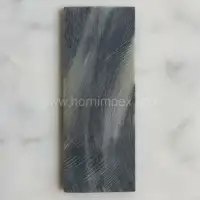 Buffalo Horn Handle Scale Blanks – Natural Polished Horn Slabs for Knives - Front View