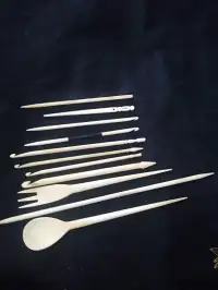 Natural Bone Pins for Jewellery Making – Bulk Supply & Export from India - Front View