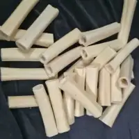 Natural Buffalo Bone Hollow Pipes for Crafting – Bulk Supply & Export from India - Front View