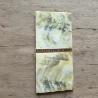 Natural Cattle Horn Sheet – Handmade Polished Plate for Crafts - Front View