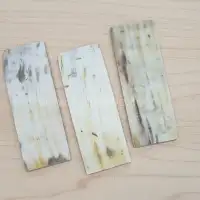 Cattle Horn Plate – White | Raw Material Manufacturer & Exporter from India - Front View