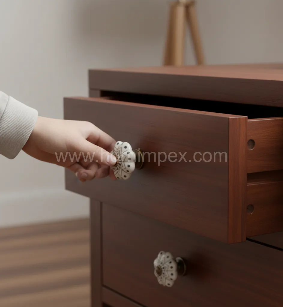 Hand-painted Bone Drawer Pull Knobs – Bulk Supply & Export from India - Door Knobs - image 2